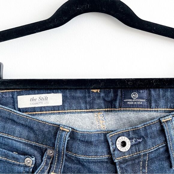 AG Adriano Goldschmied Jeans The Stilt Cigarette Leg Women's 27R  Blue Denim - Picture 10 of 11